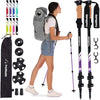 Lightweight, Collapsible Trekking Poles Pair of 2 Hiking Sticks