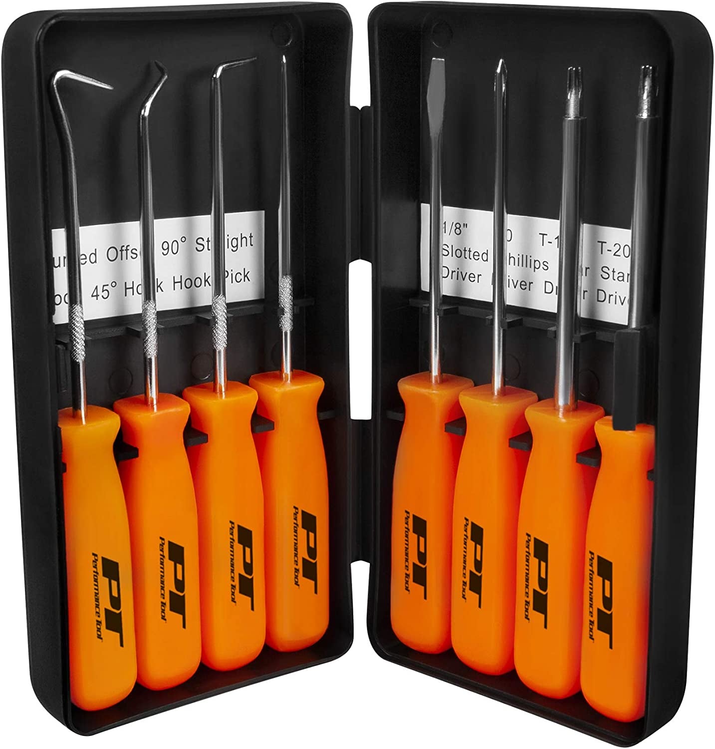 8-Piece Specialty Pick Driver Set Precision Pick & Hook Set with Scraper