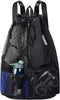 Swim Bag Mesh Backpack with Wet Pocket Beach Backpack for Swimming, Gym XLarge